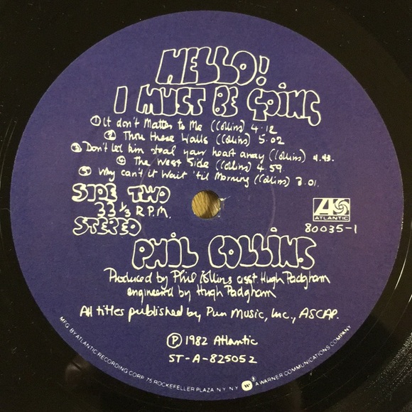 Phil Collins - “Hello, I Must Be Going!” Vinyl LP - Picture 5 of 5